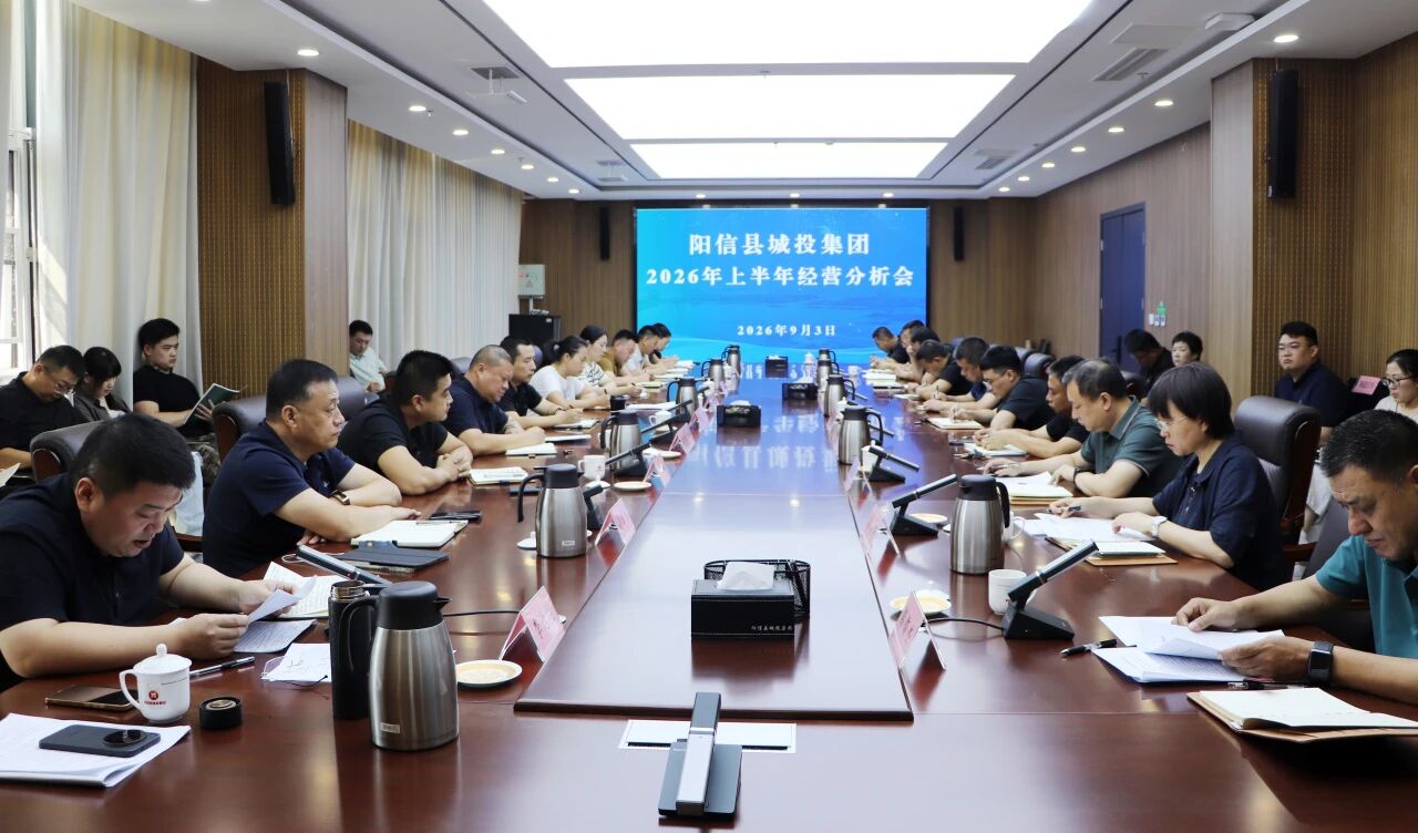 阳信县城投集团组织召开2026年上半年经营分析会